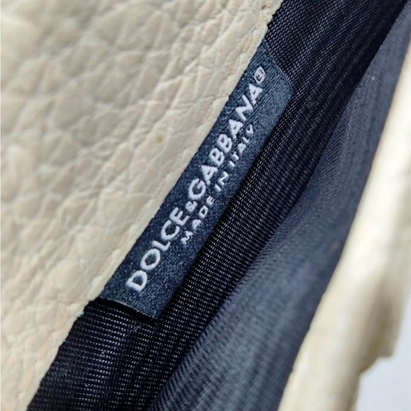 Gorgeous Authentic Dolce & Gabbana Shoulder bag/wallet White Leather - Picture 7 of 12